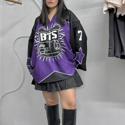 BTS Purple Star Hockey Jersey