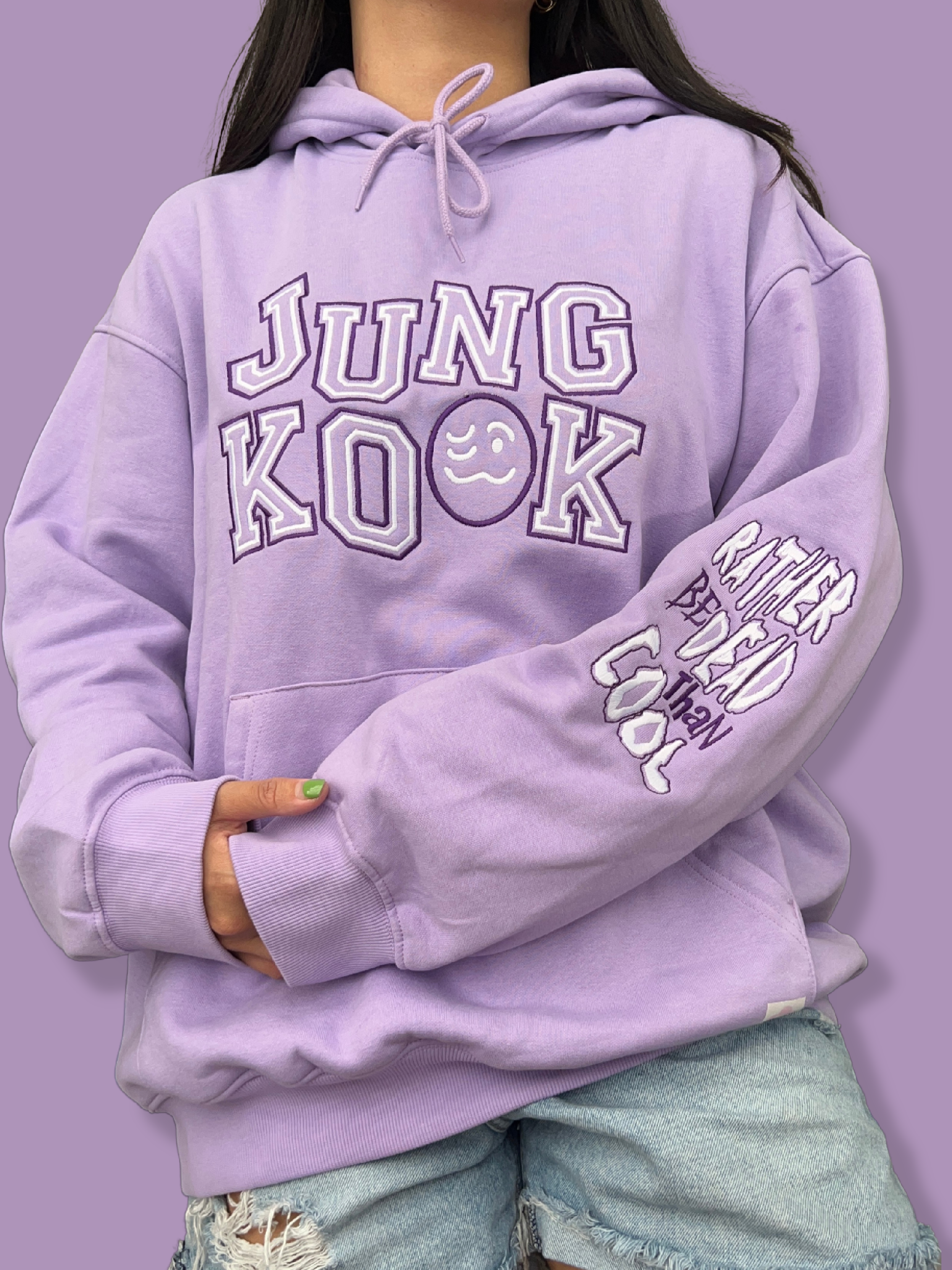 JEON JUNGKOOK EMBROIDERED SWEATSHIRT (UP TO 4 WEEKS PROCESSING)