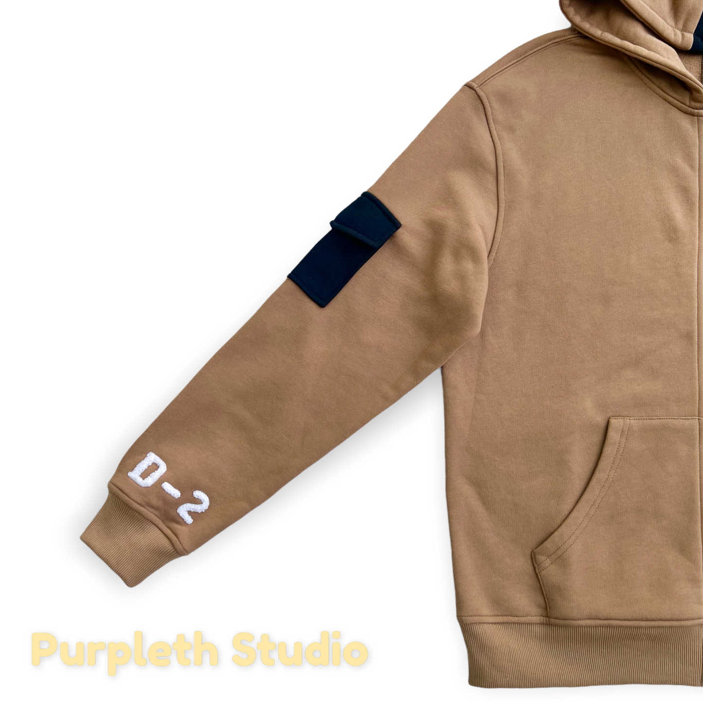 Daechwita Two Tone Zip up Hoodie (up to 3 months )
